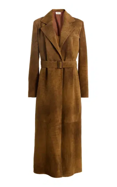 The Row Raisa Suede Coat | Thumbnail 1 The Row Raisa Suede Coat | Thumbnail 1