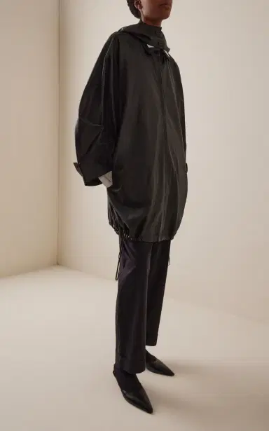 The Row Cassandre Plonge Leather Coat | Thumbnail 2 The Row Cassandre Plonge Leather Coat | Thumbnail 2