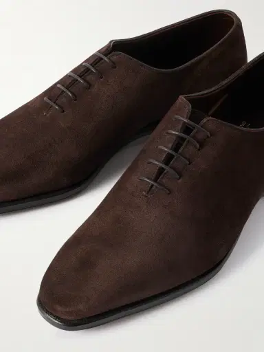 George Cleverley Merlin Whole-Cut Suede Oxford Shoes - Men | Thumbnail 5 George Cleverley Merlin Whole-Cut Suede Oxford Shoes - Men | Thumbnail 5