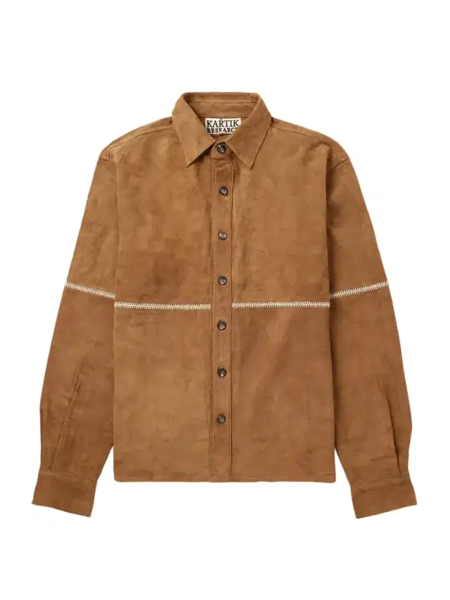 Rabari Embroidered Suede Jacket - Men Rabari Embroidered Suede Jacket - Men