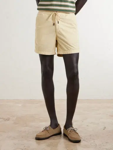 Slowear Straight-Leg Cotton-Corduroy Drawstring Shorts - Men | Thumbnail 3 Slowear Straight-Leg Cotton-Corduroy Drawstring Shorts - Men | Thumbnail 3