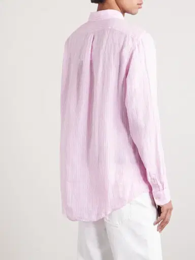 Polo Ralph Lauren Button-Down Collar Logo-Embroidered Striped Cotton Shirt - Men | Thumbnail 4 Polo Ralph Lauren Button-Down Collar Logo-Embroidered Striped Cotton Shirt - Men | Thumbnail 4