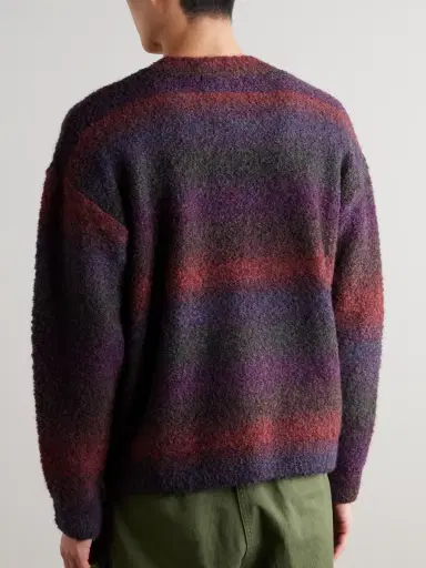 FrizmWORKS Striped Bouclé Sweater - Men | Thumbnail 3 FrizmWORKS Striped Bouclé Sweater - Men | Thumbnail 3
