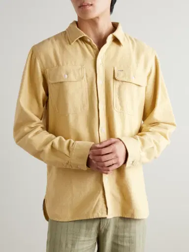 RRL Brushed Cotton-Flannel Shirt - Men | Thumbnail 3 RRL Brushed Cotton-Flannel Shirt - Men | Thumbnail 3