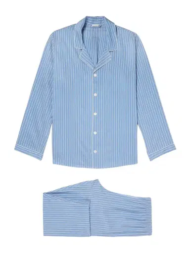 Zimmerli Camp-Collar Striped Woven Pyjama Set - Men | Thumbnail 1 Zimmerli Camp-Collar Striped Woven Pyjama Set - Men | Thumbnail 1