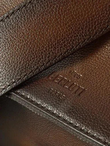 Berluti Périple Barrel Scritto Venezia Leather Softy Messenger Bag - Men | Thumbnail 4 Berluti Périple Barrel Scritto Venezia Leather Softy Messenger Bag - Men | Thumbnail 4