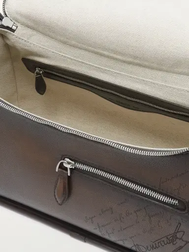 Berluti Périple Barrel Scritto Venezia Leather Softy Messenger Bag - Men | Thumbnail 5 Berluti Périple Barrel Scritto Venezia Leather Softy Messenger Bag - Men | Thumbnail 5