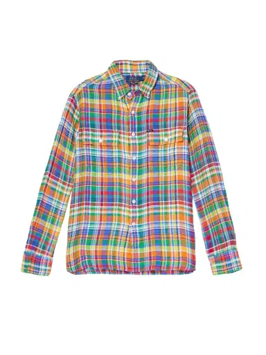 Polo Ralph Lauren Checked Linen Shirt - Men | Thumbnail 1 Polo Ralph Lauren Checked Linen Shirt - Men | Thumbnail 1