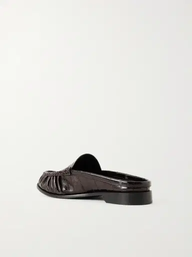 Saint Laurent Le Loafer Logo-Embellished Eel Mules - Men | Thumbnail 4 Saint Laurent Le Loafer Logo-Embellished Eel Mules - Men | Thumbnail 4