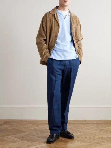 Polo Ralph Lauren Straight-Leg Linen and Cotton-Blend Trousers - Men | Thumbnail 2 Polo Ralph Lauren Straight-Leg Linen and Cotton-Blend Trousers - Men | Thumbnail 2