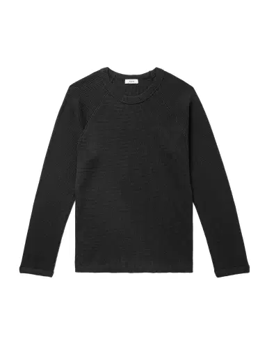 AGOLDE Payson Waffle-Knit Cotton-Blend T-Shirt - Men | Thumbnail 1 AGOLDE Payson Waffle-Knit Cotton-Blend T-Shirt - Men | Thumbnail 1
