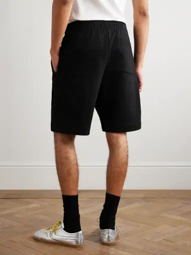 Dries Van Noten Wide-Leg Cotton-Jersey Drawstring Shorts - Men | Thumbnail 4 Dries Van Noten Wide-Leg Cotton-Jersey Drawstring Shorts - Men | Thumbnail 4