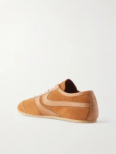 Dries Van Noten Leather-Trimmed Suede Sneakers - Men | Thumbnail 4 Dries Van Noten Leather-Trimmed Suede Sneakers - Men | Thumbnail 4