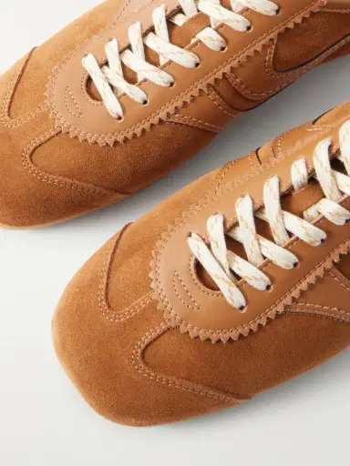 Dries Van Noten Leather-Trimmed Suede Sneakers - Men | Thumbnail 5 Dries Van Noten Leather-Trimmed Suede Sneakers - Men | Thumbnail 5