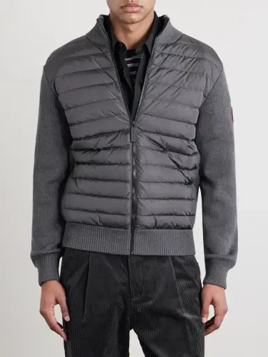 Canada Goose HyBridge Slim-Fit Quilted Down Shell and Merino Wool Jacket - Men | Thumbnail 3 Canada Goose HyBridge Slim-Fit Quilted Down Shell and Merino Wool Jacket - Men | Thumbnail 3
