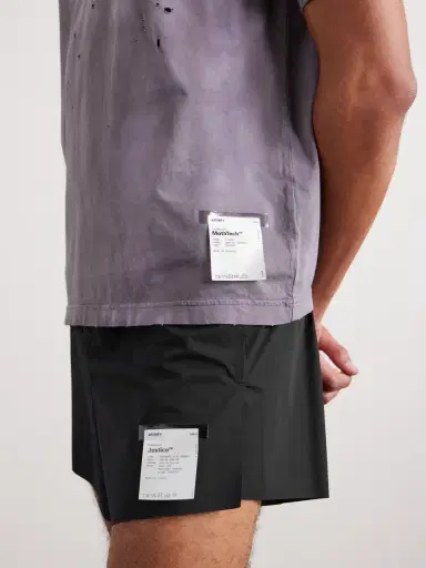 Satisfy Distance Straight-Leg Logo-Appliquéd 2.5" Justice™ Shorts - Men | Thumbnail 5 Satisfy Distance Straight-Leg Logo-Appliquéd 2.5" Justice™ Shorts - Men | Thumbnail 5