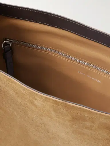 Dries Van Noten Leather-Trimmed Suede Messenger Bag - Men | Thumbnail 5 Dries Van Noten Leather-Trimmed Suede Messenger Bag - Men | Thumbnail 5