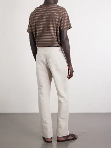 MR P. Edward Straight-Leg Linen and Cotton-Blend Trousers - Men | Thumbnail 4 MR P. Edward Straight-Leg Linen and Cotton-Blend Trousers - Men | Thumbnail 4