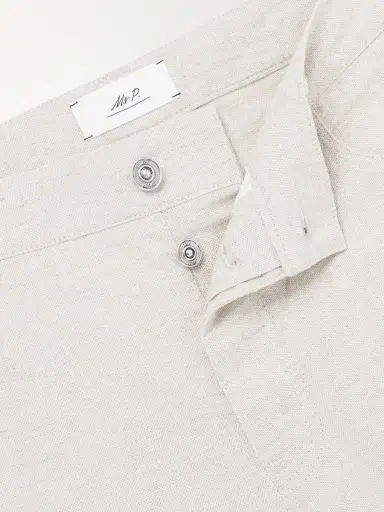MR P. Edward Straight-Leg Linen and Cotton-Blend Trousers - Men | Thumbnail 6 MR P. Edward Straight-Leg Linen and Cotton-Blend Trousers - Men | Thumbnail 6