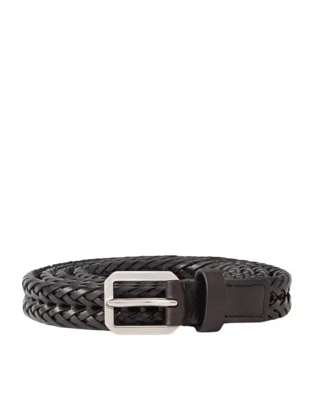 2cm Woven Leather Belt - Men 2cm Woven Leather Belt - Men
