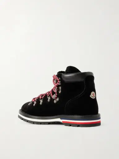 Moncler Blanche Shearling-lined Velvet Ankle Boots | Thumbnail 3 Moncler Blanche Shearling-lined Velvet Ankle Boots | Thumbnail 3