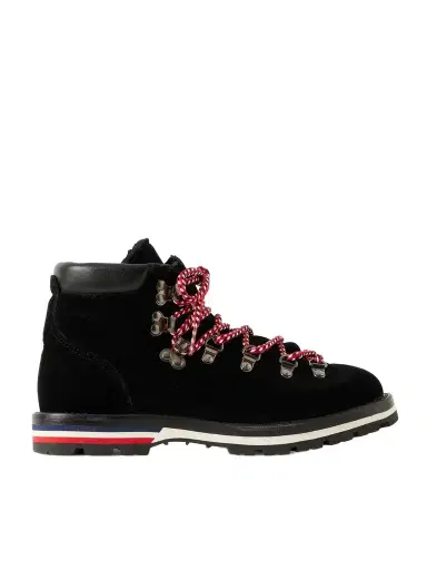 Moncler Blanche Shearling-lined Velvet Ankle Boots | Thumbnail 1 Moncler Blanche Shearling-lined Velvet Ankle Boots | Thumbnail 1