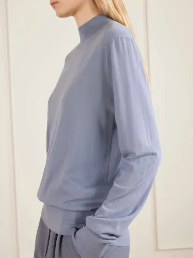 The Row Nari Wool Mock-neck Sweater | Thumbnail 5 The Row Nari Wool Mock-neck Sweater | Thumbnail 5