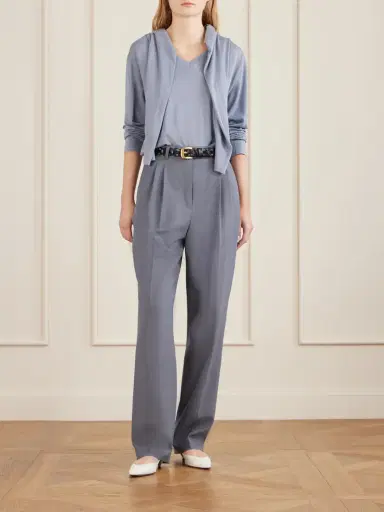 The Row Ragnar Pleated Wool Straight-leg Pants | Thumbnail 2 The Row Ragnar Pleated Wool Straight-leg Pants | Thumbnail 2