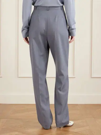 The Row Ragnar Pleated Wool Straight-leg Pants | Thumbnail 4 The Row Ragnar Pleated Wool Straight-leg Pants | Thumbnail 4