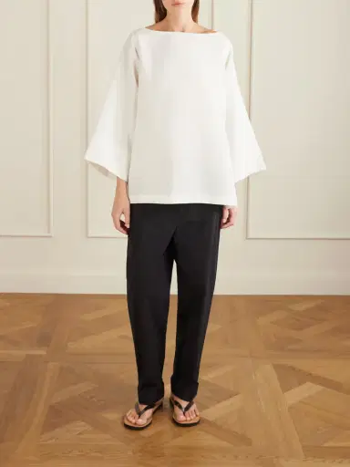 The Row Delano Cropped Cotton Wide-leg Pants | Thumbnail 2 The Row Delano Cropped Cotton Wide-leg Pants | Thumbnail 2