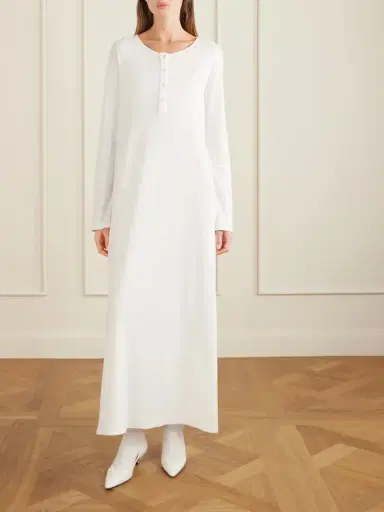 The Row Latoya Cotton Midi Dress | Thumbnail 3 The Row Latoya Cotton Midi Dress | Thumbnail 3