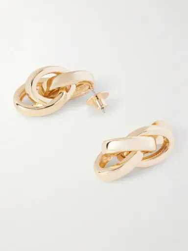 Roxanne Assoulin Triple Link Gold-tone Earrings | Thumbnail 3 Roxanne Assoulin Triple Link Gold-tone Earrings | Thumbnail 3