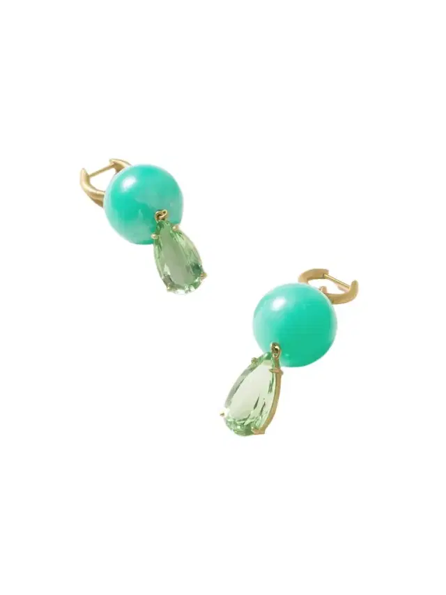 Irene Neuwirth Gumball 18-karat Gold, Chrysoprase And Tourmaline Earrings