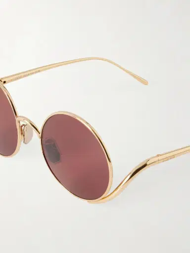 Loewe Round-frame Gold-tone Sunglasses | Thumbnail 4 Loewe Round-frame Gold-tone Sunglasses | Thumbnail 4