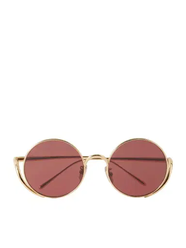 Loewe Round-frame Gold-tone Sunglasses | Thumbnail 1 Loewe Round-frame Gold-tone Sunglasses | Thumbnail 1
