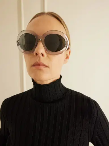 Alaïa Round-frame Acetate Sunglasses | Thumbnail 2 Alaïa Round-frame Acetate Sunglasses | Thumbnail 2