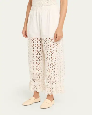 Sea Leila Eyelet Embroidered Pants | Thumbnail 4 Sea Leila Eyelet Embroidered Pants | Thumbnail 4