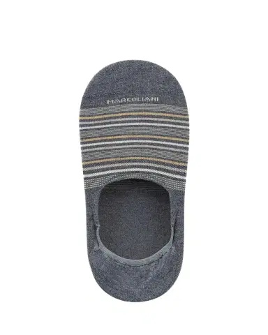 Marcoliani Men's Torino Stripe No-Show Socks | Thumbnail 1 Marcoliani Men's Torino Stripe No-Show Socks | Thumbnail 1