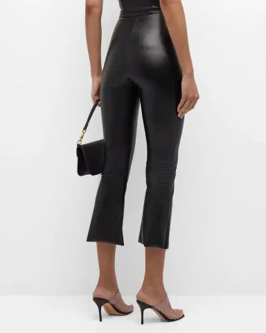 Commando Faux Leather Cropped Flare Pants | Thumbnail 3 Commando Faux Leather Cropped Flare Pants | Thumbnail 3