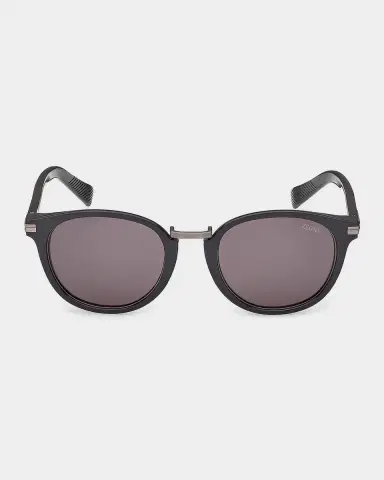 Zegna 51mm Acetate & Titanium Round Sunglasses | Thumbnail 2 Zegna 51mm Acetate & Titanium Round Sunglasses | Thumbnail 2