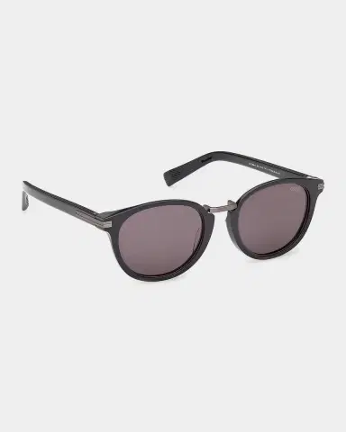 Zegna 51mm Acetate & Titanium Round Sunglasses | Thumbnail 5 Zegna 51mm Acetate & Titanium Round Sunglasses | Thumbnail 5