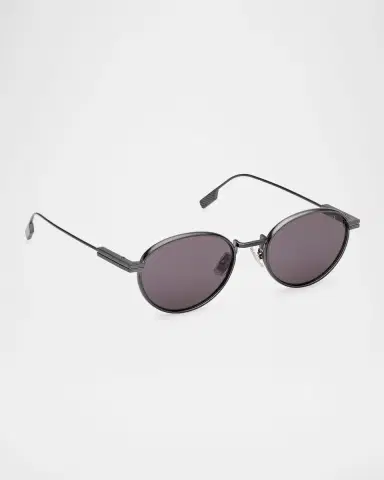 Zegna 52mm Metal Oval Sunglasses | Thumbnail 3 Zegna 52mm Metal Oval Sunglasses | Thumbnail 3