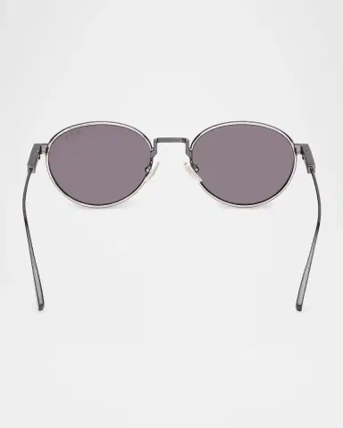 Zegna 52mm Metal Oval Sunglasses | Thumbnail 5 Zegna 52mm Metal Oval Sunglasses | Thumbnail 5
