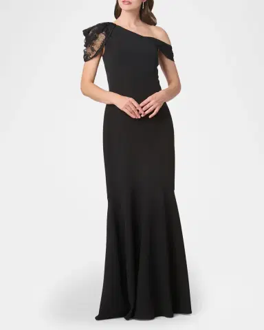 Shoshanna Tayla One-Shoulder Mermaid Gown | Thumbnail 2 Shoshanna Tayla One-Shoulder Mermaid Gown | Thumbnail 2