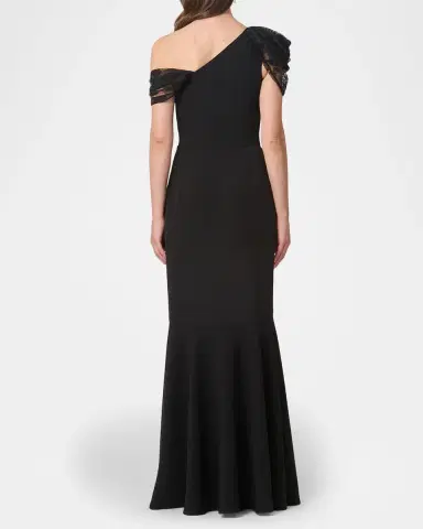 Shoshanna Tayla One-Shoulder Mermaid Gown | Thumbnail 3 Shoshanna Tayla One-Shoulder Mermaid Gown | Thumbnail 3