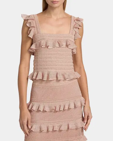 Zimmermann Rebellion Lace Frill Crop Top | Thumbnail 8 Zimmermann Rebellion Lace Frill Crop Top | Thumbnail 8
