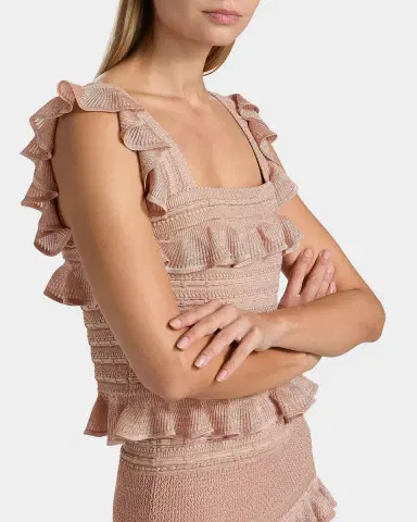 Zimmermann Rebellion Lace Frill Crop Top | Thumbnail 9 Zimmermann Rebellion Lace Frill Crop Top | Thumbnail 9