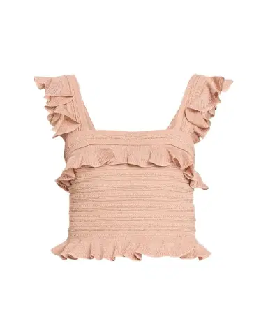 Zimmermann Rebellion Lace Frill Crop Top | Thumbnail 1 Zimmermann Rebellion Lace Frill Crop Top | Thumbnail 1