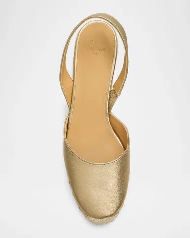 Castañer Carissa Metallic Leather Wedge Espadrilles | Thumbnail 5 Castañer Carissa Metallic Leather Wedge Espadrilles | Thumbnail 5