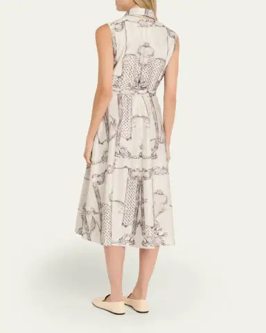 Max Mara Sleeveless Paisley-Print Midi Dress | Thumbnail 8 Max Mara Sleeveless Paisley-Print Midi Dress | Thumbnail 8
